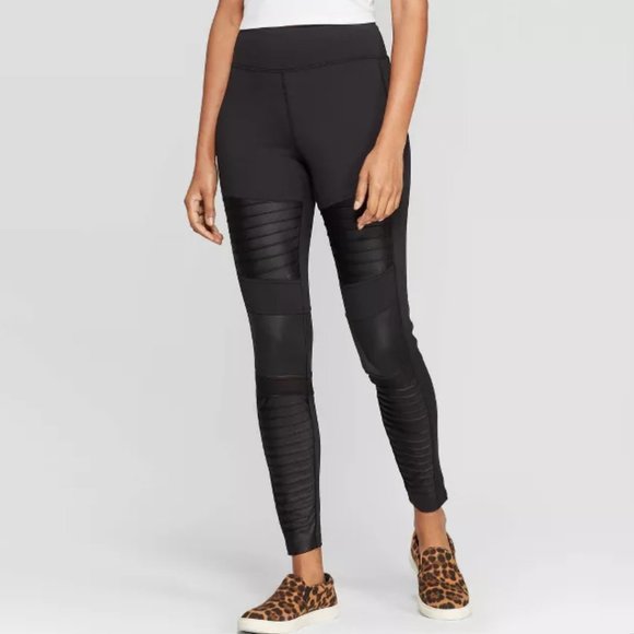 High Waist Moto Leggings - Picture 1 of 2